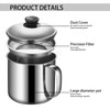 Stainless Steel Grease Container，with Fine Mesh Strainer，for Kitchen Storing Frying