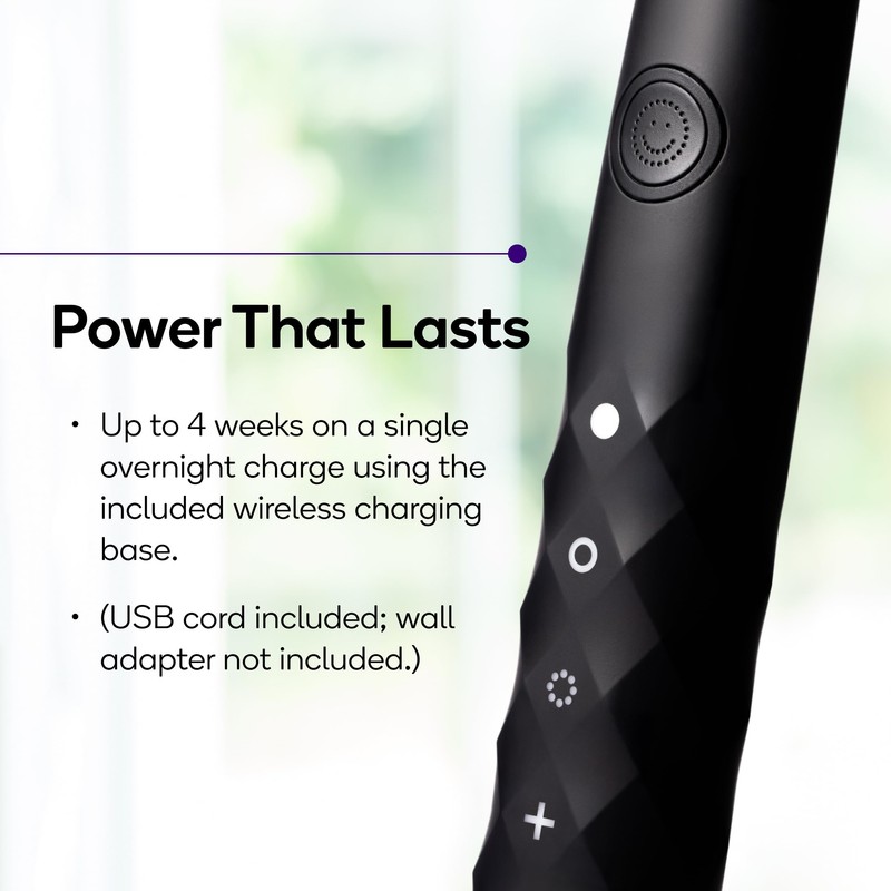 Burst Original Sonic Electric Toothbrush for Adults (Black) | Soft