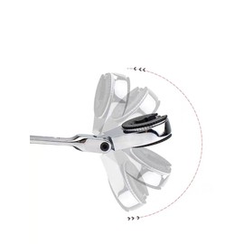 FLZOSPER 10mm Metric Flex-Head Gear Wrench, Ratcheting Fix Combination Spanner