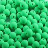 200Pcs Light Green Clay Beads for Bracelets Making, 8mm Round