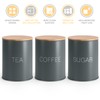 EHC Tea Sugar Coffee Canisters, Tea Sugar Coffee Containers Set
