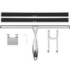 TOOVEM 14-Inch Stainless Steel Shower Squeegee with Hooks