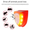 2 Pack Solar Security Alarm Lights, 129dB Gunshot Sounds &