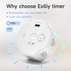 Exlliy Visual Countdown Timer 1,3,5,15,30,60,90 Minutes Preset, Desk Productivity Cube
