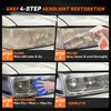 Headlight Restoration Kit Headlight Cleaner Head Light Cleaner Removing Yellowing