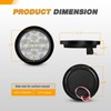 GOOACC 4 Inch Round Trailer Tail Light 2 PCS 12