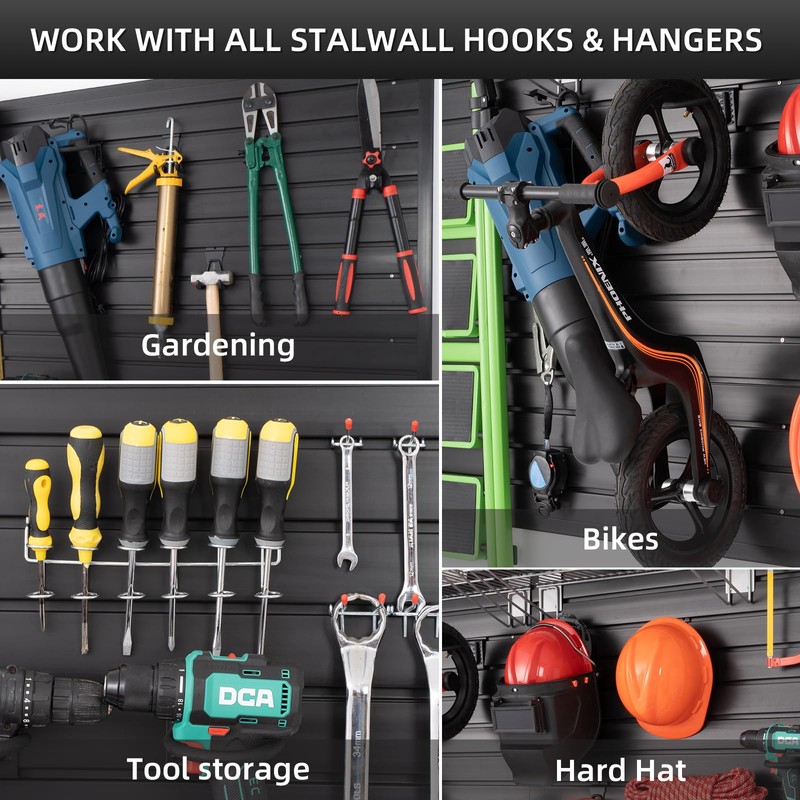 Slatwall Panel Garage Slat Wall Storage Systems, PVC Slat Wall