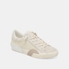 Dolce Vita Zina Off White Woven Lace Up Low Top