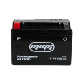 MMG YTX9-BS Gel Cell Battery Factory Sealed Activated for Gas Scooters 150cc and up. E-Ton 150cc Beamer R4, Matrix R4, Honda CH150 Elite, Hyosung 250cc NS3, SYM HD200/HD125