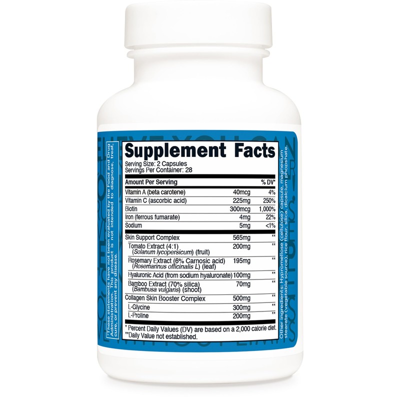 TransfromHQ Longevity Skin Support (28 Servings) - 56 Capsules