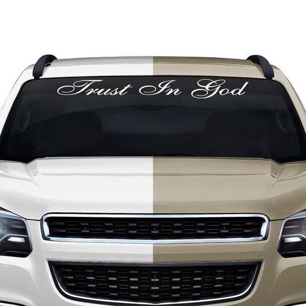 Sticky Creations Trust in God Decal Sticker Windshield Window Vinyl