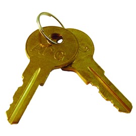 APG Cash Drawer Replacement Key Set | Compatible with APG A5 Code Locks | Set of 2 Keys | for APG’s Series 100 and Series 4000 Cash Drawers | PK-8K-A6