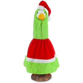 Cozypower Christmas Porch Goose Outfits Winter Goose Outfit Goose Clothes for Cement Goose Lawn Goose Outfit Yard Goose Clothes for 23'' Plastic Goose Duck Decorations(Snowman)