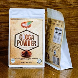 Cocoa Powder Unsweetened, Shifaa Alkalized - Reddish Brown:10-12% | Rich in Antioxidants, High Fibre & Protein | No Sugar Added | Vegan, Non-GMO | Halal & Kosher | For Baking, Drinks, Desserts – 10oz
