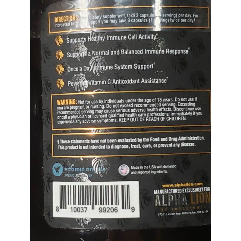 ALPHA LION - SUPER HUMAN ARMOR - 90 Capsules -