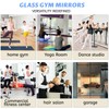 BOOLUU 2 PCS Home Gym Mirror 48 x 24 Inch