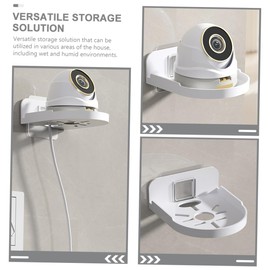 Levemolo Wall Mounted Speaker Holder and Monitor Bracket Shelf for Cameras Decor Elegant Design with Cable Management for Home and Dorm