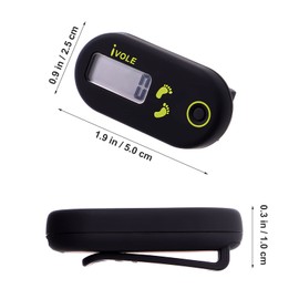 WINOMO Exercise Step Walking 3D Pedometer Accurate Step Counter Walking Distance Miles/Km Calorie Counter Exercise Time Silent with Clip and Lanyard Pedometer