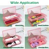 YILANCOL 1 Pack Double Layer Hard Pencil Cases, Plastic Translucent