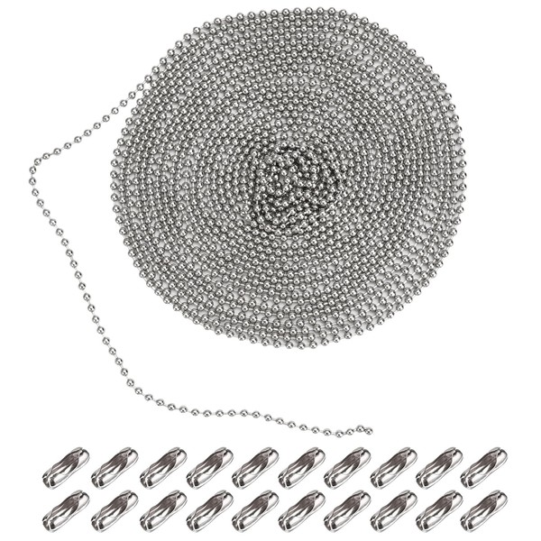 6 Metre Ball Chain Stainless Steel, 3 mm Stainless Steel