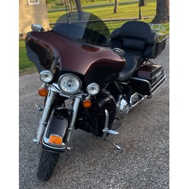 Sled Shields 10" DARK TINT windshield compatible with Harley Davidson Street Glide/Electra Glide/Ultra Classic/Tri-Glide 2014-2023 models