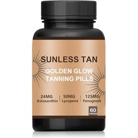 Carotenoid Tanning Blend for a Natural Glow, Tan Pills for Men and Women, Sunless Tanning Daily Supplement, Healthy Tan Golden Glow