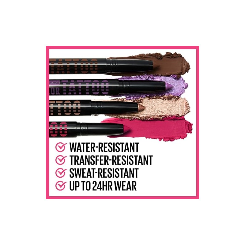MAYBELLINE Color Tattoo Longwear Multi-Use Eye Shadow Stix, Eye Makeup,
