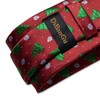 DiBanGu Red Christmas Tree Necktie Christmas Neck Tie Holiday Festival