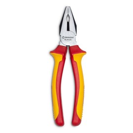 Crescent VDE Insulated Lineman's Pliers - Cable & Wire Cutter - Heavy Duty Electrician Tool for Home Improvement & Repair - 8" - 8LMVDE
