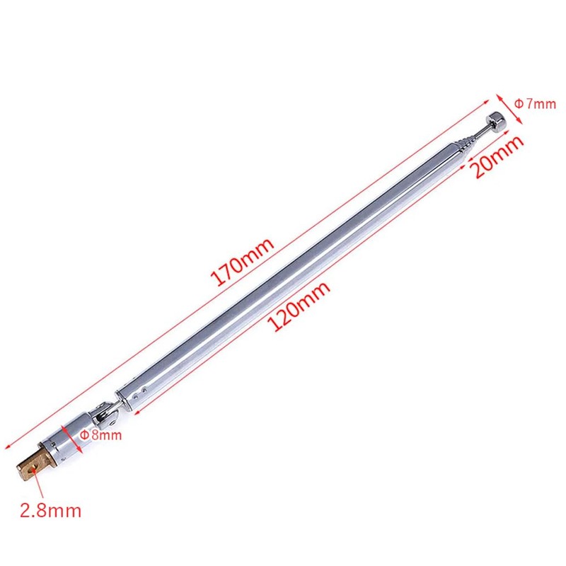 Audiophan Antenna Telescopic FM Radio AFANT (75cm 7 Section Tumbled