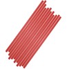 DH-Konzept 12 Paper Drinking Straws Red for Party and Birthday
