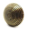 French Furniture Fittings Antiqued Brass DIMPLE KNOBS - Set of