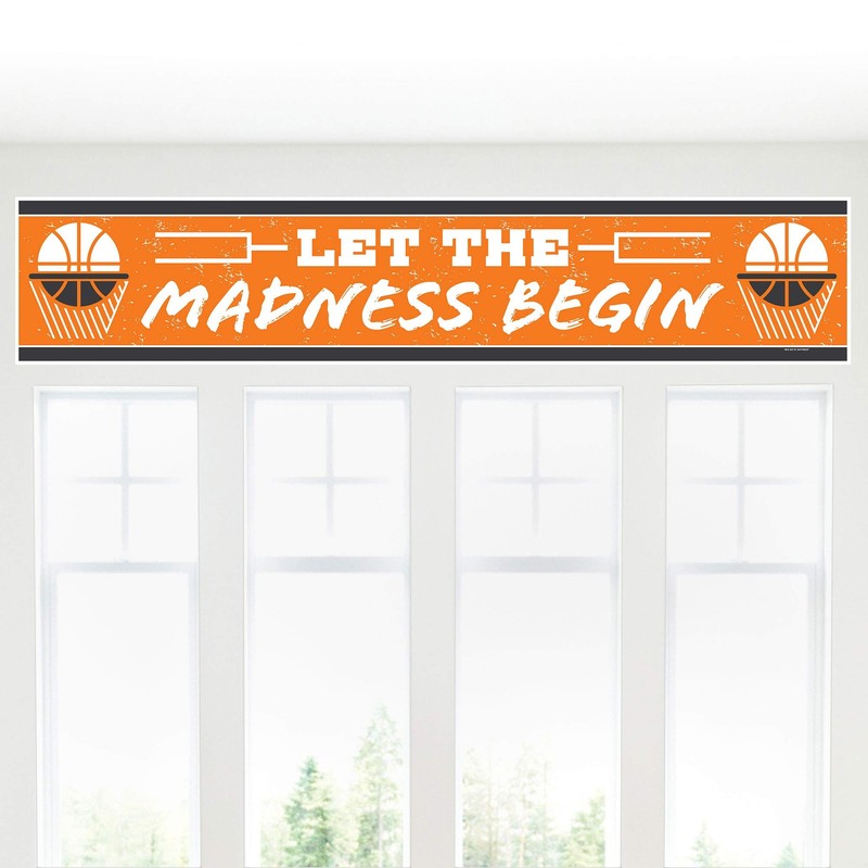 Big Dot of Happiness Cartel de baloncesto – Let The
