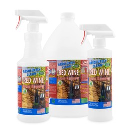 Amazing Red Wine Stain Remover – Natural Enzymes Eliminate Wine Stains Fast - Cleans Carpet, Upholstery, Clothing, Table Cloth & More - USA Made