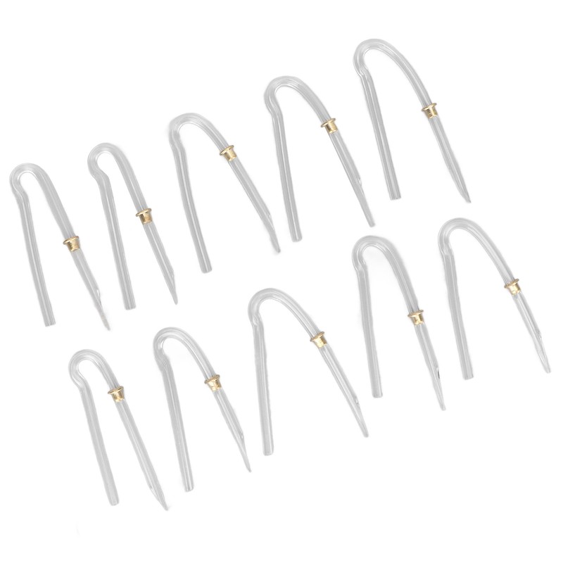 10pcs Preformed Earmold Hearing Aid Tubes Professional BTE Hearing Aid