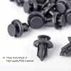 AQJ 100 Pcs Set Plastic Rivet Car Fender Bumper Push