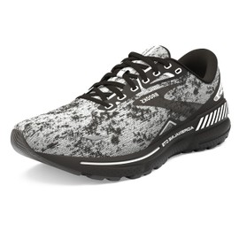 Brooks Women’s Adrenaline GTS 23 Supportive Running Shoe - White/Grey/Black - 11.5 Medium