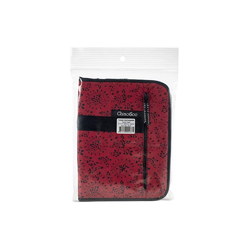 ChiaoGoo Hook Case, Cotton, Red, Black, One Size