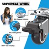 Suemisi 1.5 inch Caster Wheels with Brake, Heavy Duty Casters,Swivel