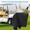 [3 Pack]Microfiber Golf Towels (40x40cm) with Carabiner Clip & Hook,