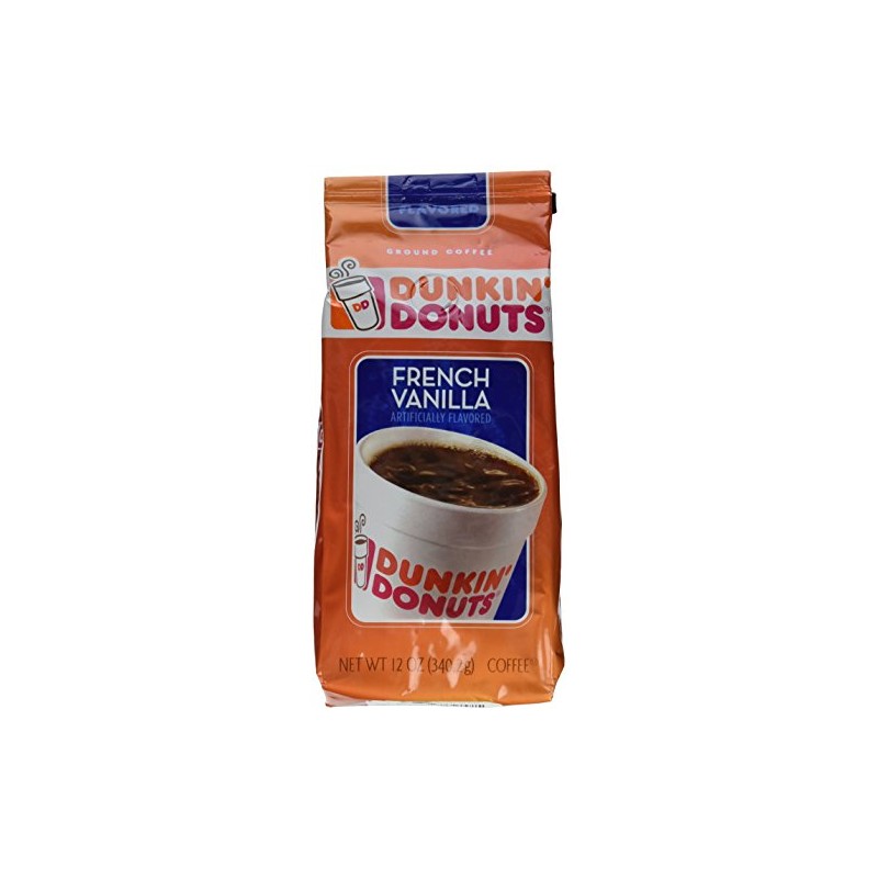 Dunkin' Donuts French Vanilla Ground Coffee, 12 oz