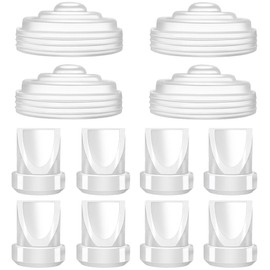 8Pcs Duckbill Valves and 4Pcs Silicone Diaphragm Compatible with Momcozy M5, Replacement M5 Pump Parts Accessories Made by Tbuymax, Not Original Momcozy Pump Parts