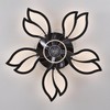 Dalouguan Ceiling Fan with Lights Remote Control, 26" Black Low