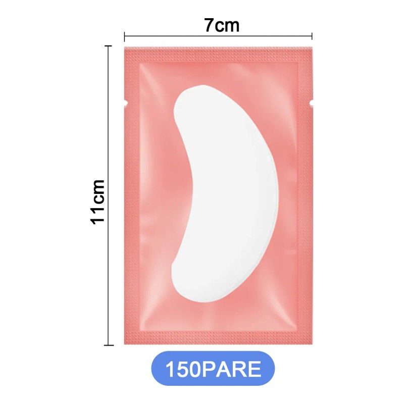 150 Pares Parches Hidrogel Para Extesiónde Pestañas Mink Rosa