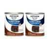 Rust-Oleum 254101-2PK Painter's Touch Latex Paint, Quart, Metallic Oil-Rubbed Bronze,