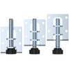 DDHOMIN 4 PCS Heavy Duty Adjustable Leveling Feet Furniture Legs