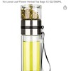 Teruels Premium Double-Wall Glass Tea & Fruit Infuser Bottle -