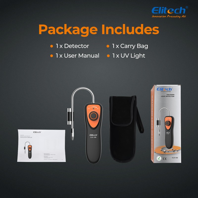 Elitech Refrigerant Leak Detector, CLD-100 Freon Leak Detector Car HVAC