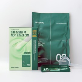 Mediheal Derma Modeling Pack Tea Tree Soothing Large Capacity (300g powder + 10 ampoules) / 메디힐 더마 모델링 팩 티트리 진정 대용량 (파우더300g+앰플10개)