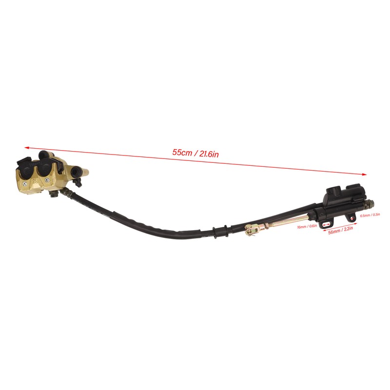 Hydraulic Rear Disc Brake Caliper System With Brake Pads Replacement